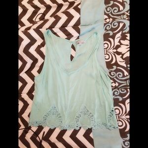 Charlotte Russe Teal Crop Top or free 📌